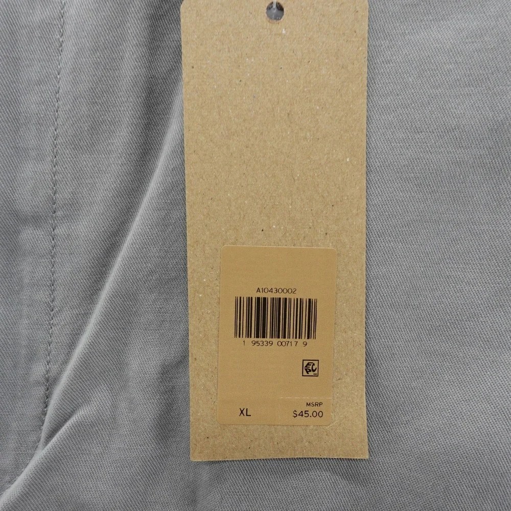 Levis XX Chino EZ Shorts Mens XL Grey Stretch Elastic Waist Casual NEW